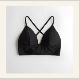 NWT Hollister Strappy Longline Triangle Bikini Top